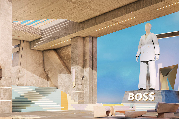 BOSS enters Metaverse Fashion Week with an immersive, AI-inspired showroom