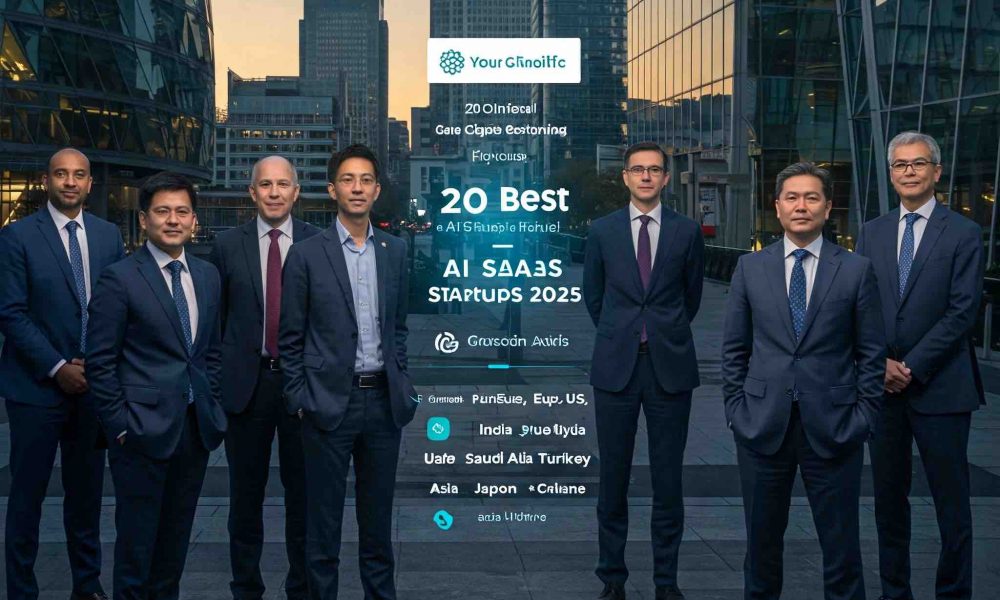 List of 20 Best AI SaaS Startups in 2025 in London, the UK, Europe, US, Canada, India, UAE, Saudi, Turkey, Asia, Japan, and China
